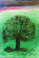 Plénitude,arbre de vie. (54 x 80 cm)